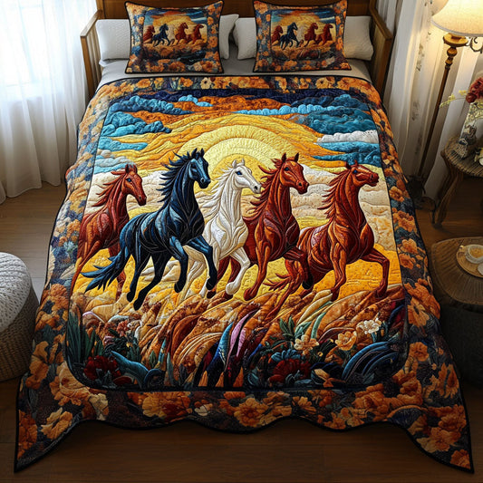 Rolling Fields 3-Piece Quilted Bedding Set NCU0NT3740