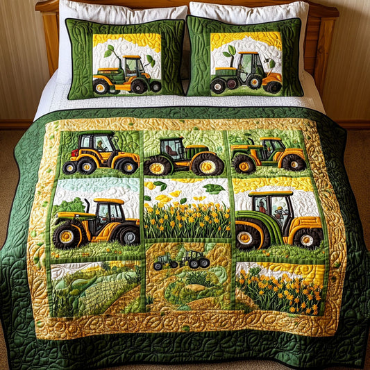 Rolling Fields 3-Piece Quilted Bedding Set NCU0PT2827
