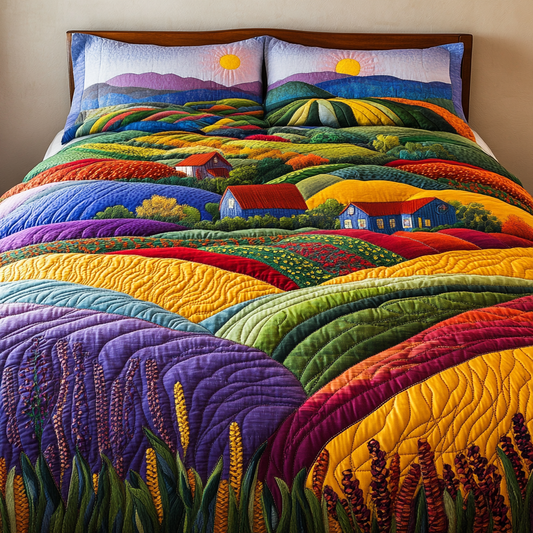 Rolling Hills 3-Piece Quilted Bedding Set NCU0DK6292