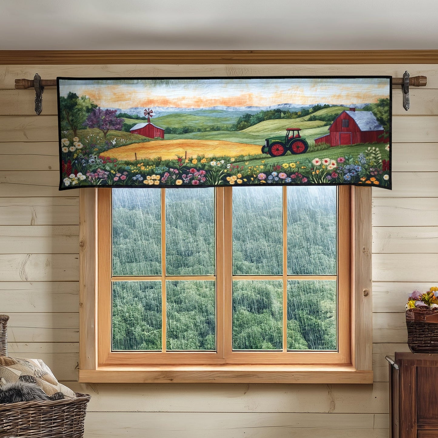 Rolling Hills Farm Quilted Valance NCU0PT6002