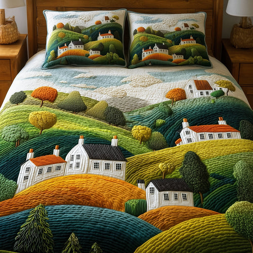 Rolling Hills 3-Piece Quilted Bedding Set NCU0TH3045