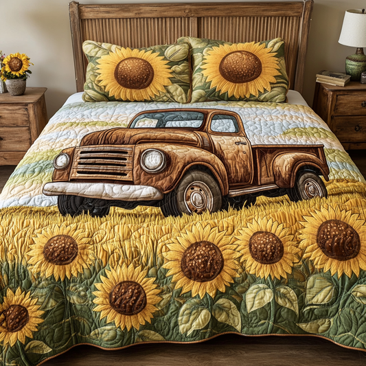 Rolling Meadows 3-Piece Quilted Bedding Set NCU0VH4139