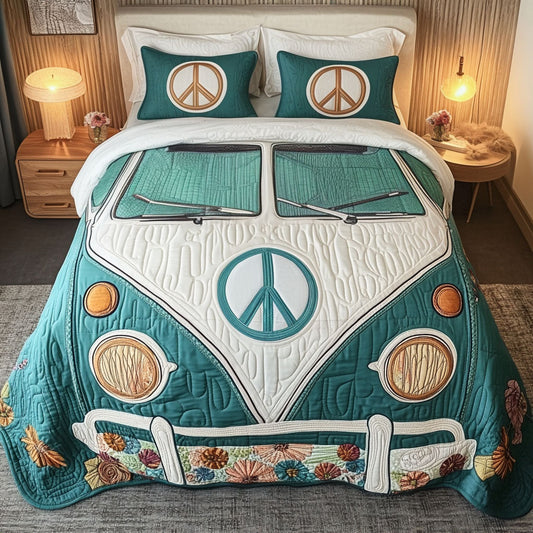 Rolling Serenity 3-Piece Quilted Bedding Set NCU0PT3977