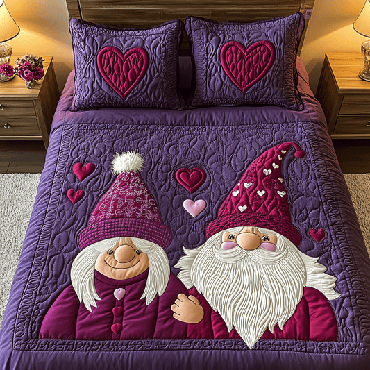 Romance in Harmony 3-Piece Quilted Bedding Set NCU0TH2479