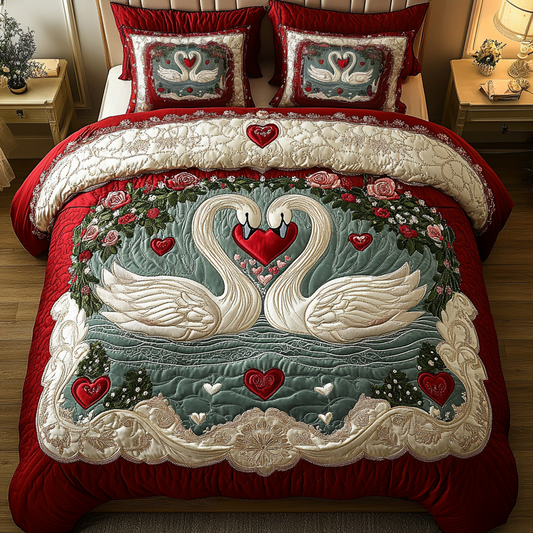 Romance on the Lake 3-Piece Quilted Bedding Set NCU0DK3211