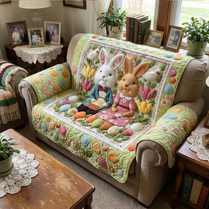 Romantic Easter Quilted Sofa Cover NCU0PT11383