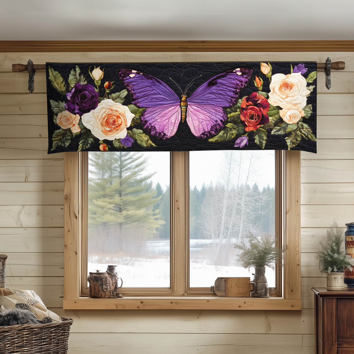 Romantic Flutter Quilted Valance NCU0VH3201