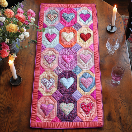 Romantic Path Quilted Table Runner NCU0VH2356