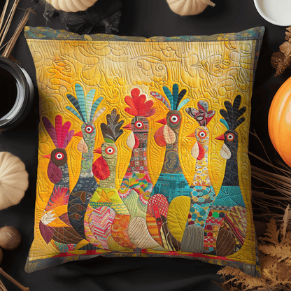 Rooster Club Quilted Pillow Case NCU0TH1208