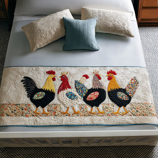 Rooster Royale Quilted Bed Runner NCU0PT8073