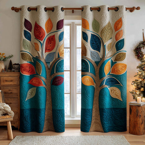Rooted Harmony Quilted Curtains NCU0DV8662