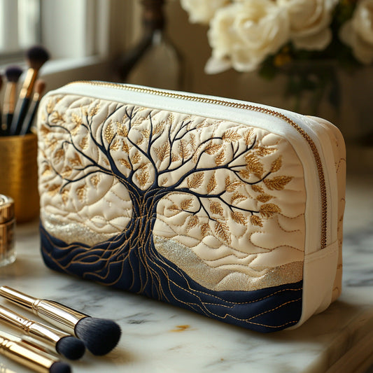 Rooted Harmony Quilted Makeup Bag NCU0DV7895