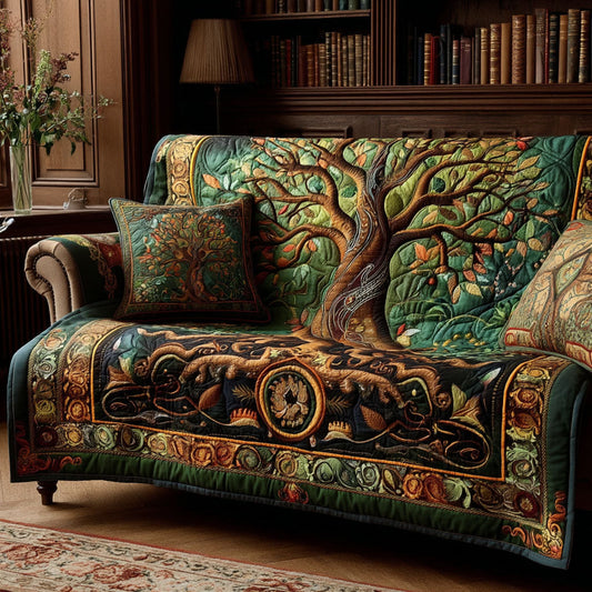 Rooted Harmony Quilted Sofa Cover NCU0NT11847