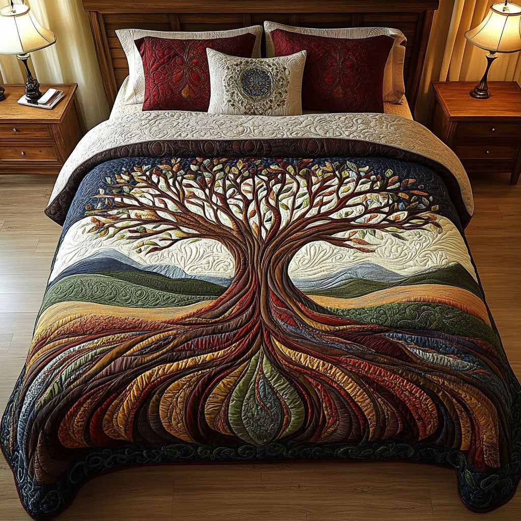 Rooted Legacy 3-Piece Quilted Bedding Set NCU0PT3818