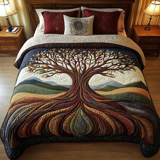 Rooted Legacy 3-Piece Quilted Bedding Set NCU0PT3818