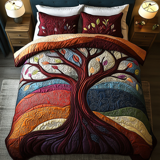 Rooted Life 3-Piece Quilted Bedding Set NCU0DK7713