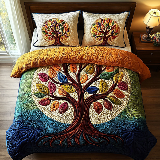 Rooted Soul 3-Piece Quilted Bedding Set NCU0DV6086