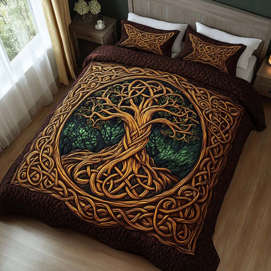 Rooted Soul 3-Piece Quilted Bedding Set NCU0NT7744