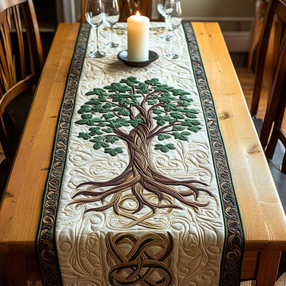 Rooted Spirit Quilted Table Runner NCU0DV9312