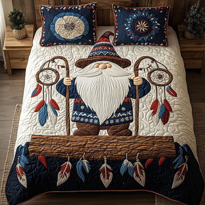 Rooted Wanderer 3-Piece Quilted Bedding Set NCU0PT2772