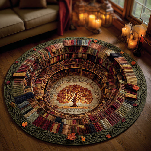 Rooted in Reading Quilted Round Mat NCU0DV7872