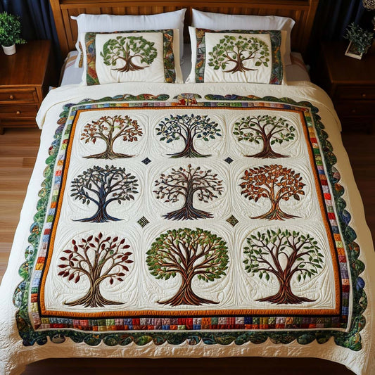 Roots Of Serenity 3-Piece Quilted Bedding Set NCU0NT2474