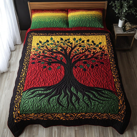 Roots of Freedom 3-Piece Quilted Bedding Set NCU0PT3139