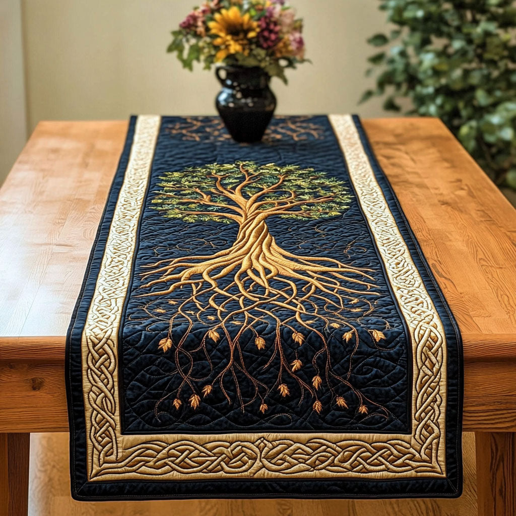 Roots of Serenity Quilted Table Runner NCU0PT3429