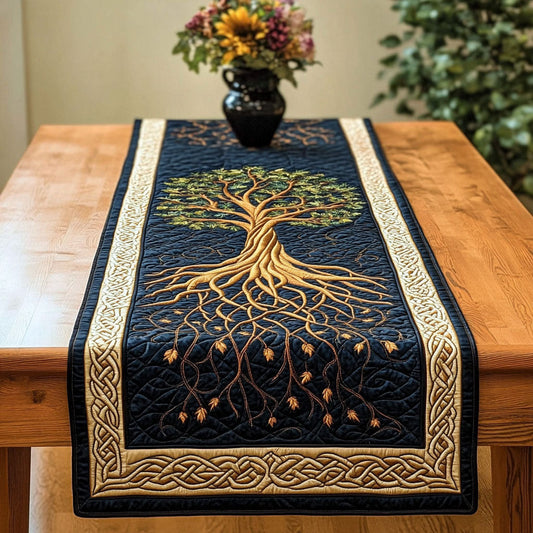 Roots of Serenity Quilted Table Runner NCU0PT3429