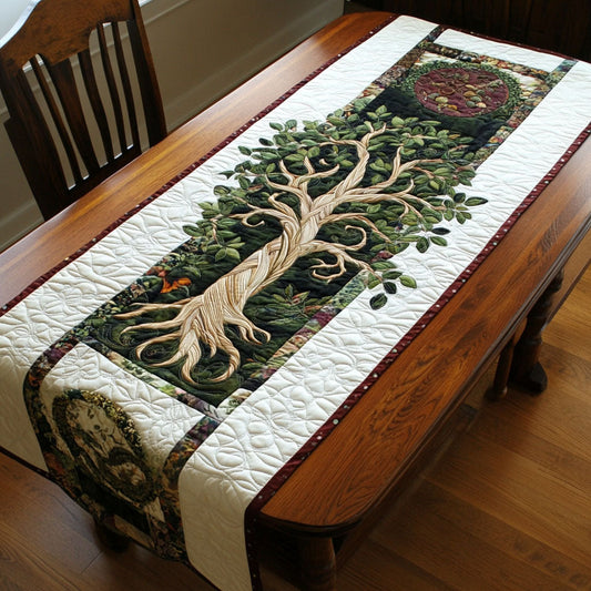 Roots of Tranquility Quilted Table Runner NCU0PT3430