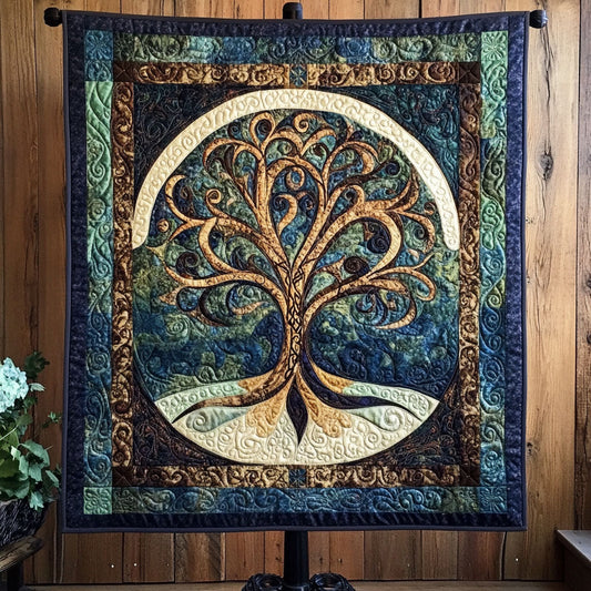 Roots of Wisdom Art Quilt Hanging NCU0PT3289