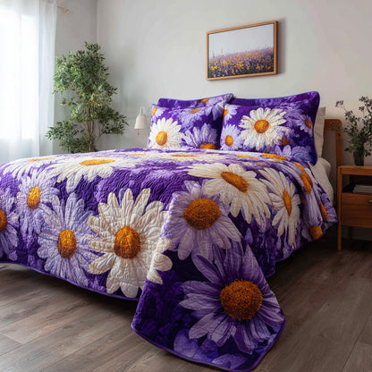 Rose Garden 3-Piece Quilted Bedding Set NCU0VL3087
