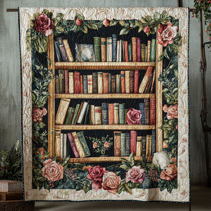 Rose Garden Library Quilted Blanket NCU0PT6067