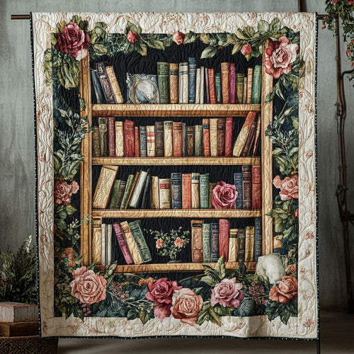 Rose Garden Library Quilted Blanket NCU0PT6067