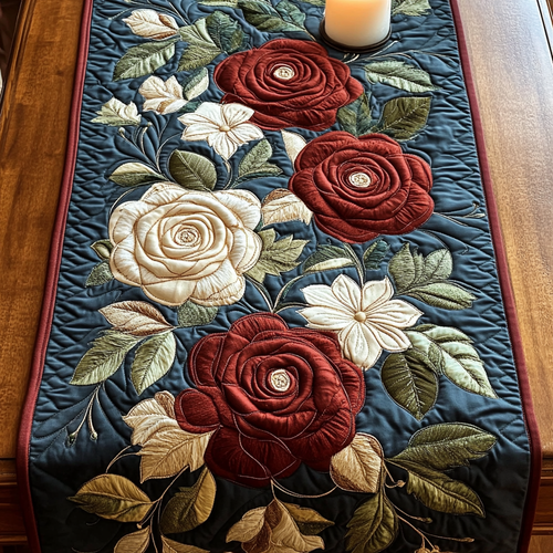 Rose Garden Quilted Table Runner NCU0VH4370