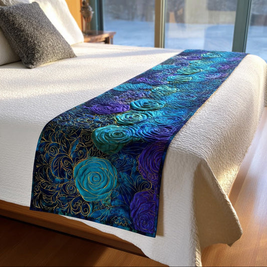 Rose Garden Whisper Quilted Bed Runner NCU0DV6983