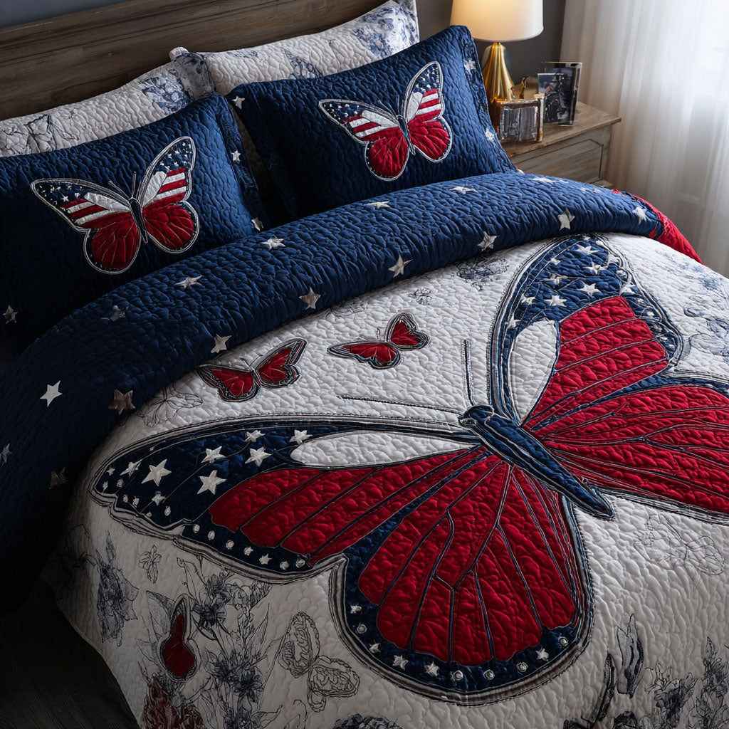 Rose Liberty 3-Piece Quilted Bedding Set NCU0DK12200