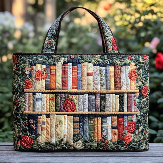 Rose Library Quilted Tote Bag NCU0DK9430