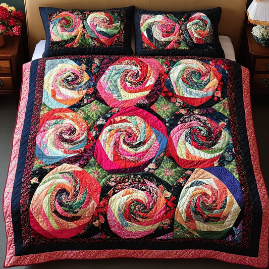 Rose Nest 3-Piece Quilted Bedding Set NCU0VH3758