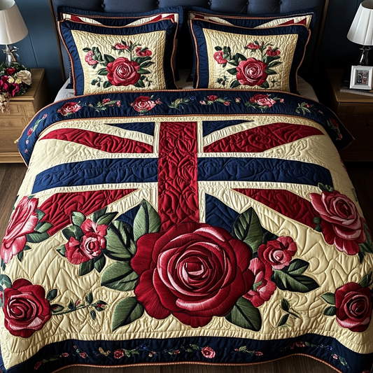 Rose Union 3-Piece Quilted Bedding Set NCU0VH4768