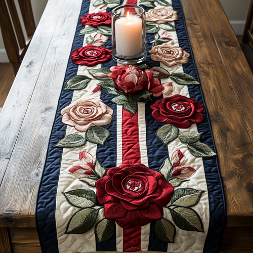 Rose Union Quilted Table Runner NCU0VH4771