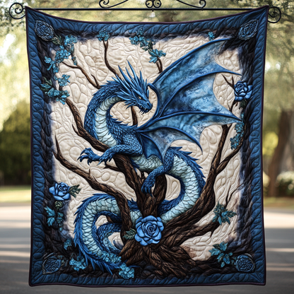 Rosefire Dragon Quilted Blanket NCU0DK854