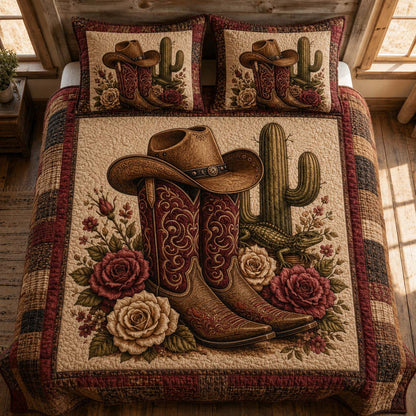 Rosewood Boots 3-Piece Quilted Bedding Set NCU0QD047