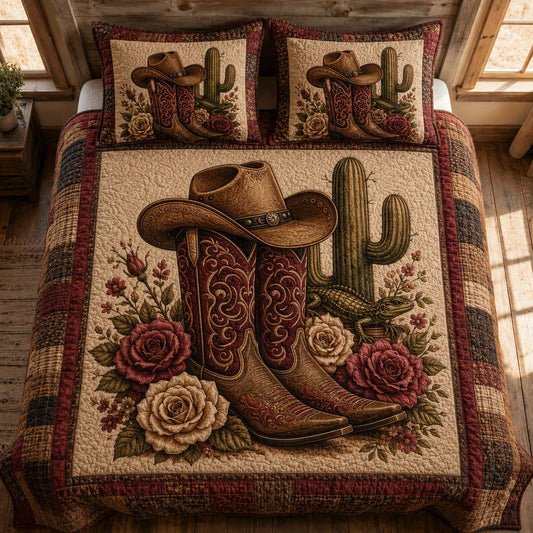 Rosewood Boots 3-Piece Quilted Bedding Set NCU0QD047