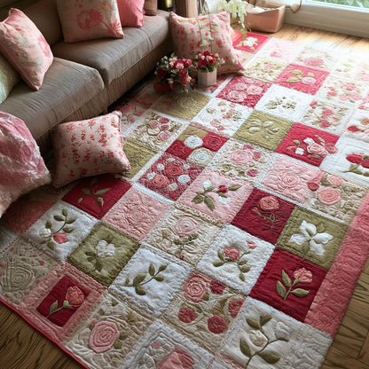 Rosy Hearth Story Area Rug NCU0PT11263