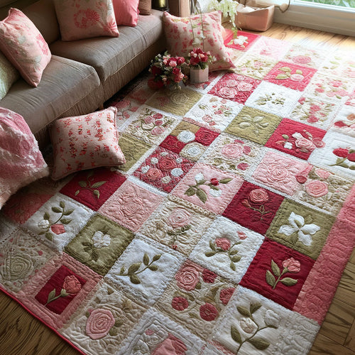 Rosy Hearth Story Area Rug NCU0PT11263