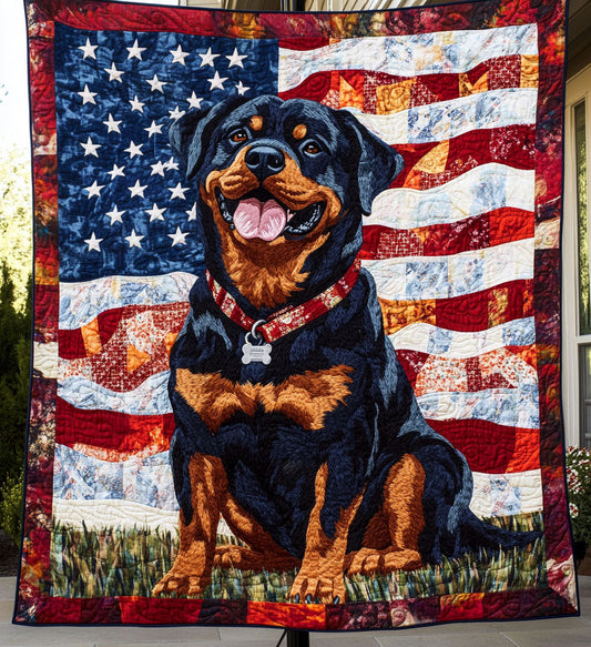 Rottweiler Prowess Quilted Blanket NCU0PT894