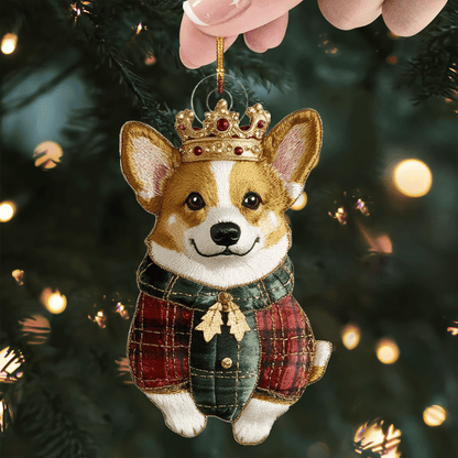 Royal Corgi Mica Ornament NCU0TL1838