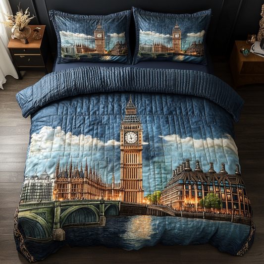 Royal Bridge 3-Piece Quilted Bedding Set NCU0VH4741