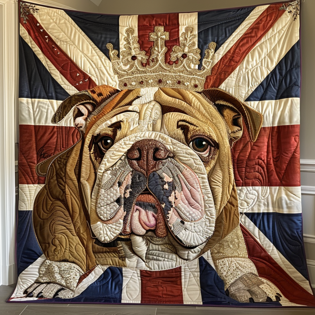 Royal Bulldog Quilted Blanket NCU0DV1448